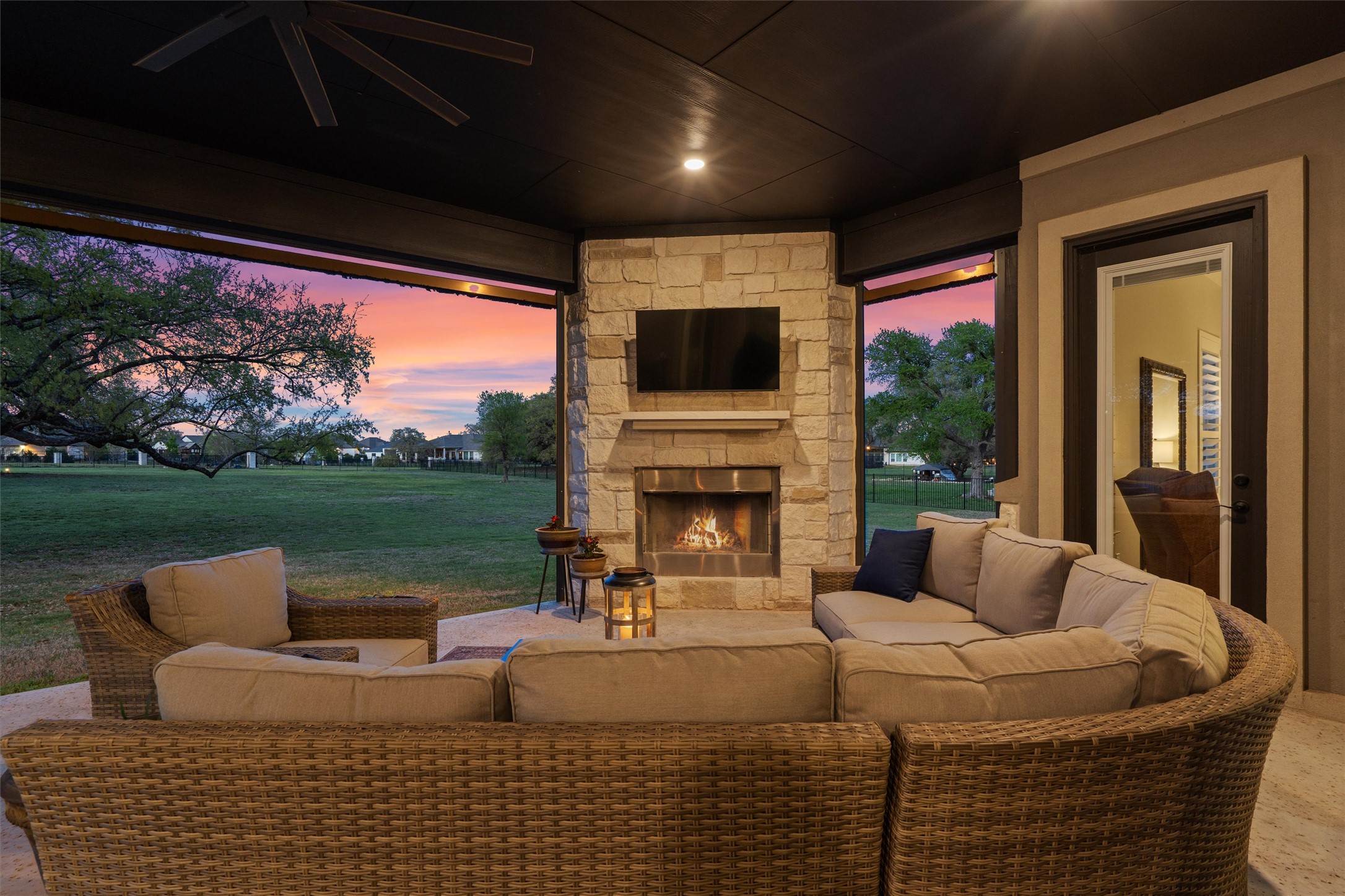 210 Miranda Way Georgetown, TX 78633 - Photo 15 of 40 The incredible patio offers dual accessibility from the dining area and the primary suite.