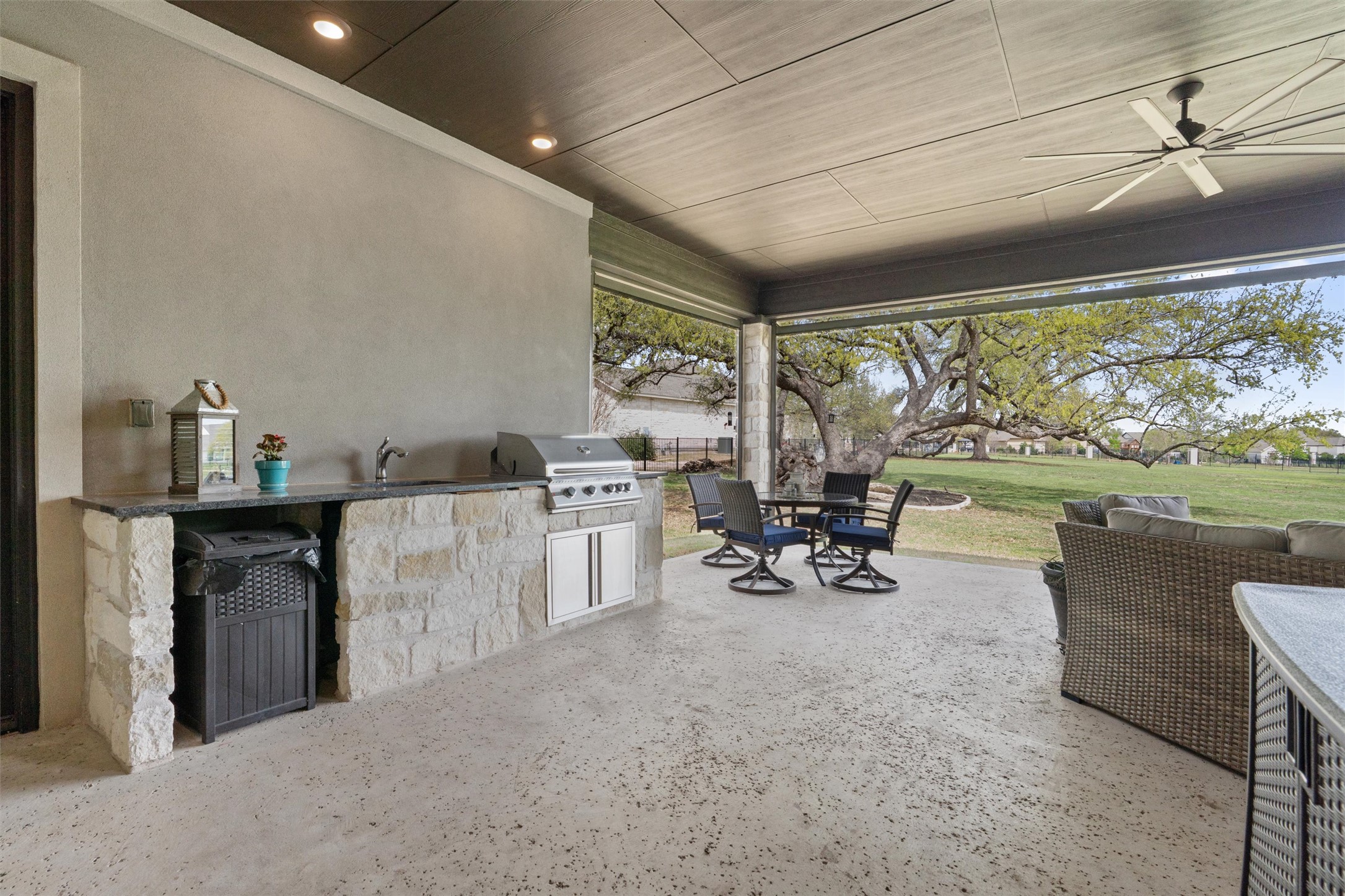 210 Miranda Way Georgetown, TX 78633 - Photo 32 of 40 Enjoy a built-in grill, sink, and ample counter space.
