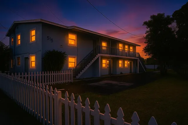 a front view of a house