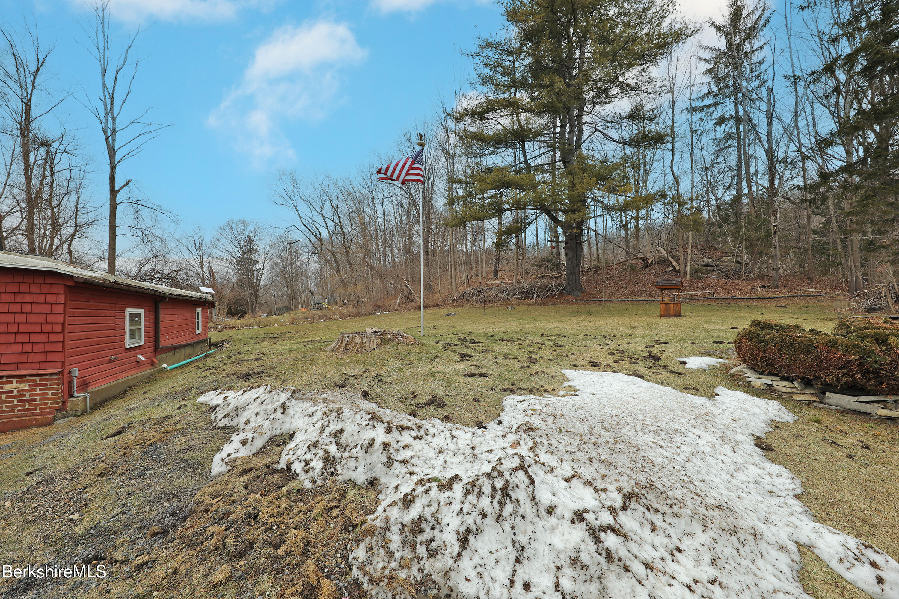 735 Cape Street Lee, MA 01238 - Photo 6 of 23 a view of a backyard with large trees