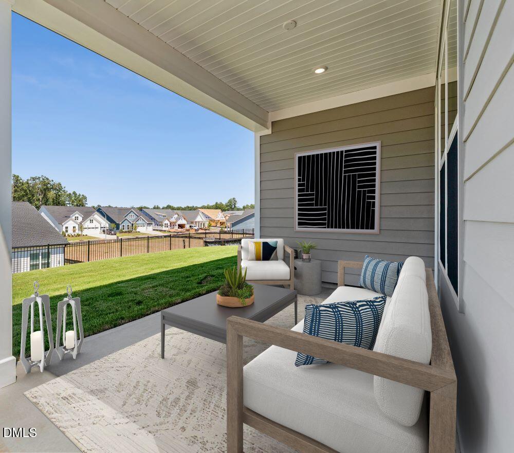 224 Trunnel Street, Unit 88 Apex, NC 27539 - Photo 17 of 25 RHS outdoor patio staged