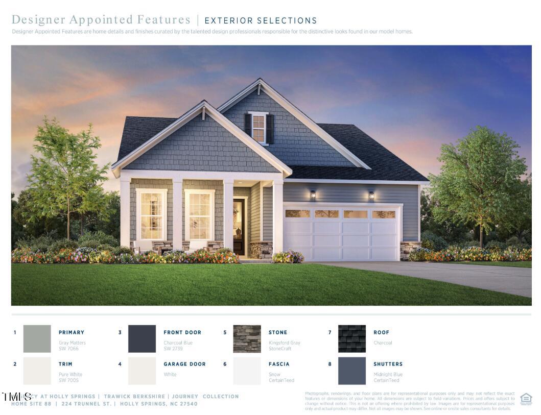 224 Trunnel Street, Unit 88 Apex, NC 27539 - Photo 20 of 25 Exterior Color Scheme