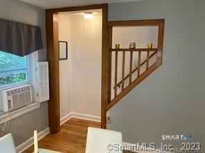 121 Clark Street Milford, CT 06460 - Photo 11 of 35 a view of entryway with wooden floor and door