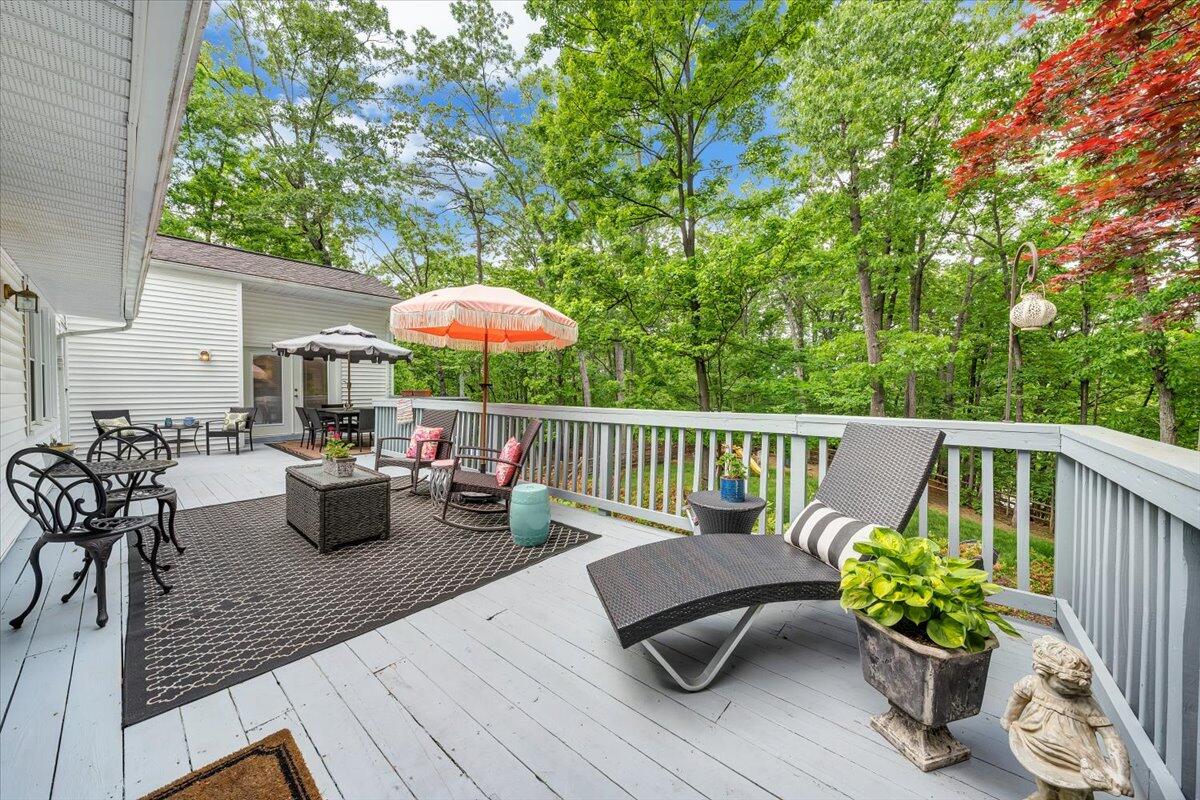 5249 Falcon Ridge Road Roanoke, VA 24018 - Photo 45 of 58 a view of a two chairs and table in the patio