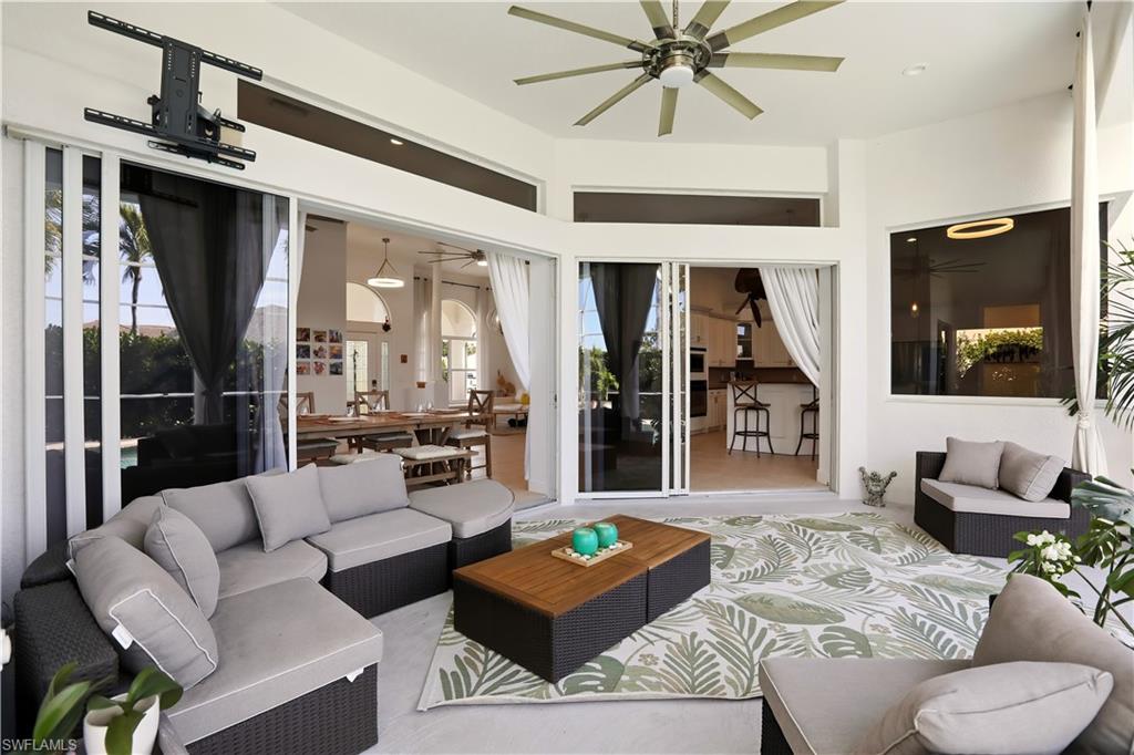 80 Delbrook Way Marco Island, FL 34145 - Photo 40 of 49 Living room featuring ceiling fan