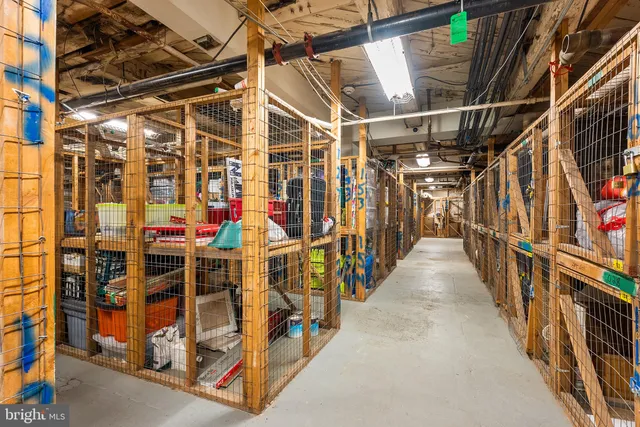 a view of storage and utility room