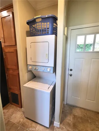 a utility room with a washer and dryer