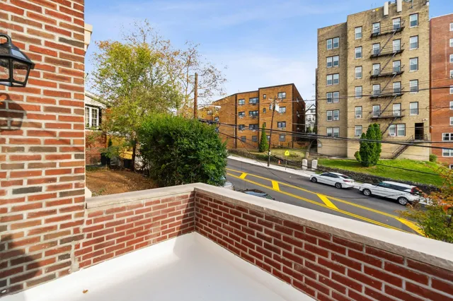 a view of building with yard