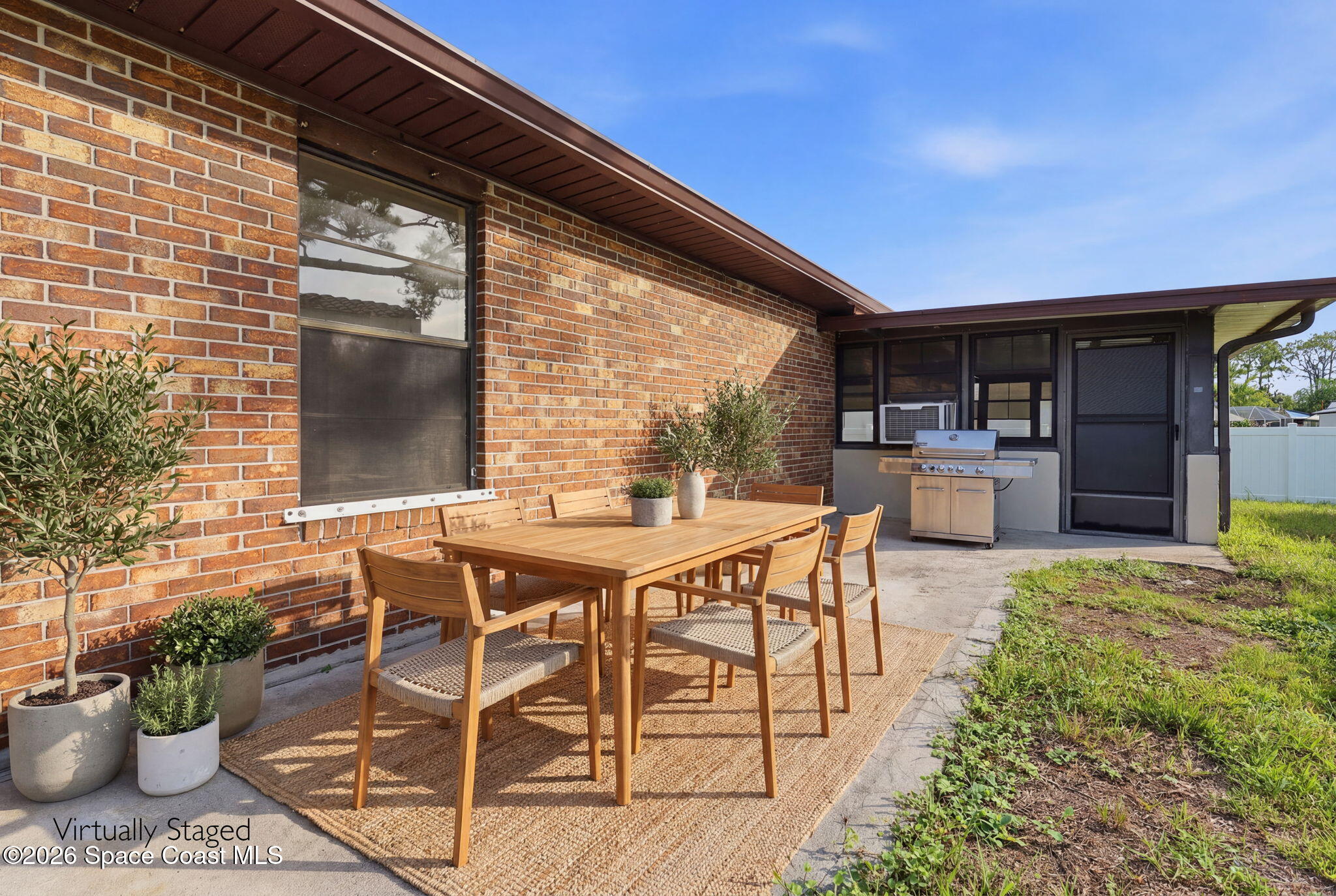 Back Patio Staged