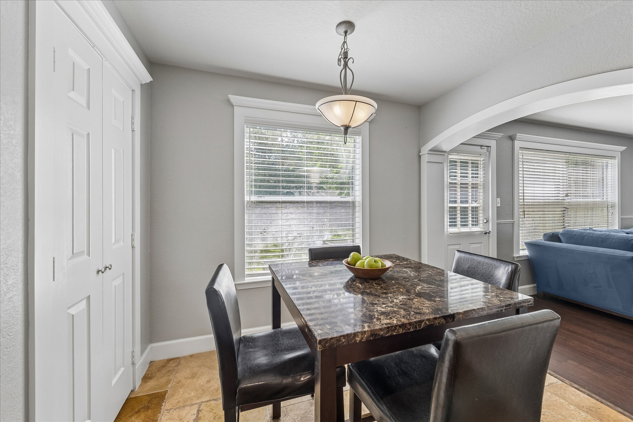 23234 Grand Rapids Lane Spring, TX 77373 - Photo 13 of 30 Charming breakfast nook with a large picture window offers a cozy spot for casual dining just off the kitchen.