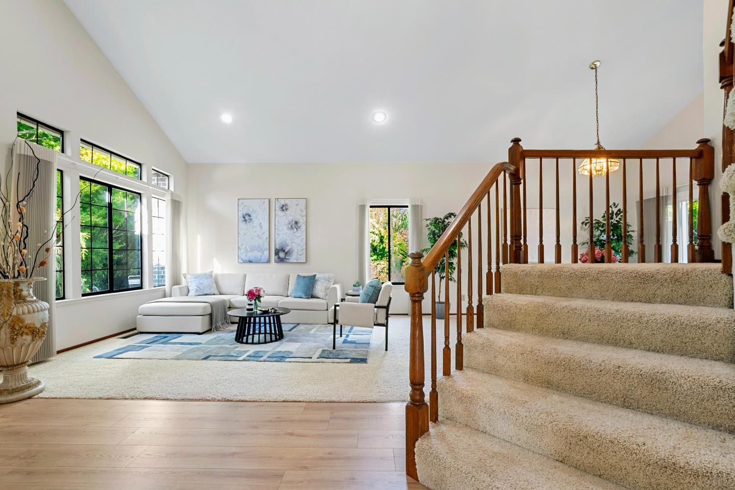 615 Stanley Lane El Sobrante, CA 94803 - Photo 20 of 39 a living room with furniture or window and a chandelier