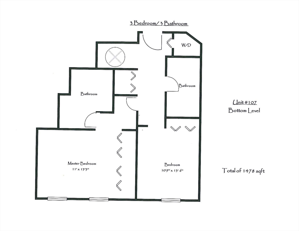 550 Washington Street, Unit 107 Braintree, MA 02184 - Photo 8 of 8 a picture of a wall with a white wall
