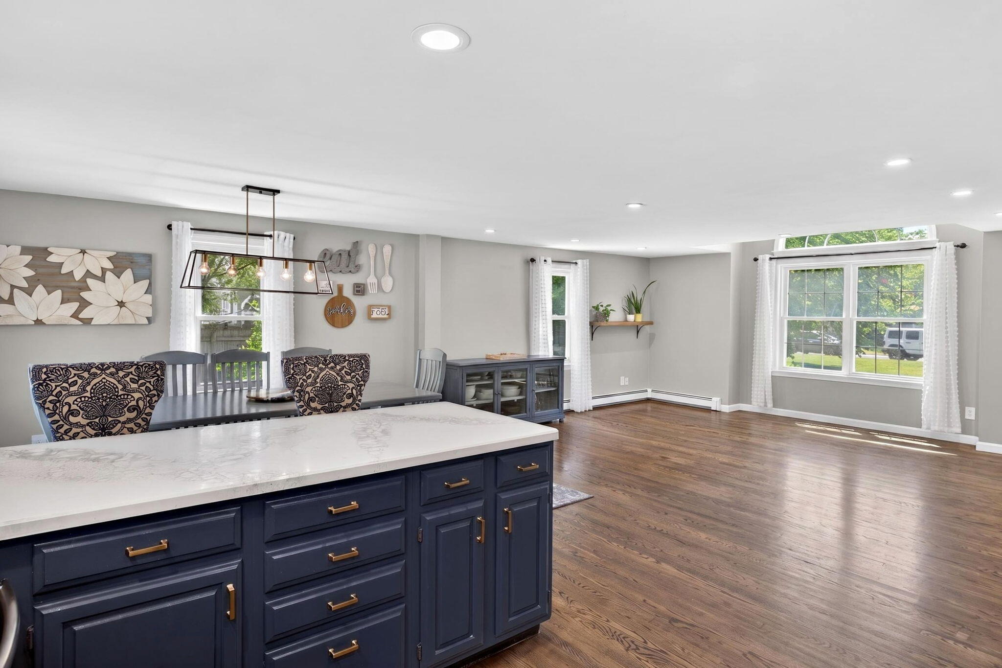 12 Sarah Lawrence Road Sandwich, MA 02563 - Photo 5 of 54 a spacious bathroom with a granite countertop sink and a large mirror
