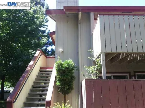 a view of a backyard with wooden fence and potted plants