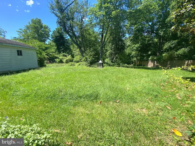 a view of backyard with green space