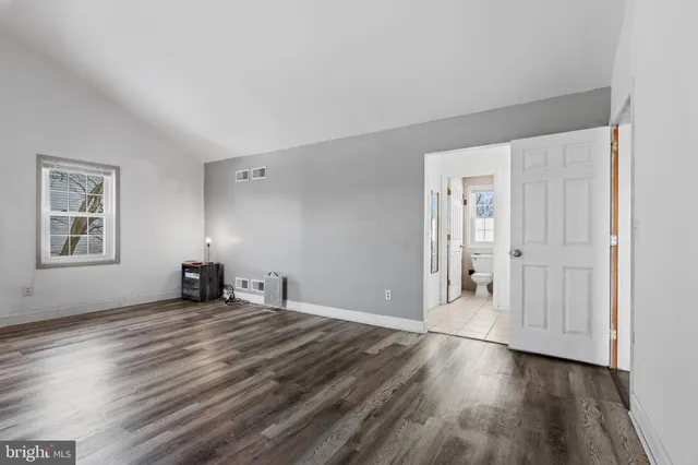 a view of a room with storage