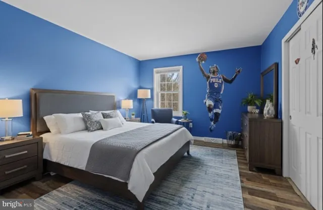 a view of a room that has a window in it