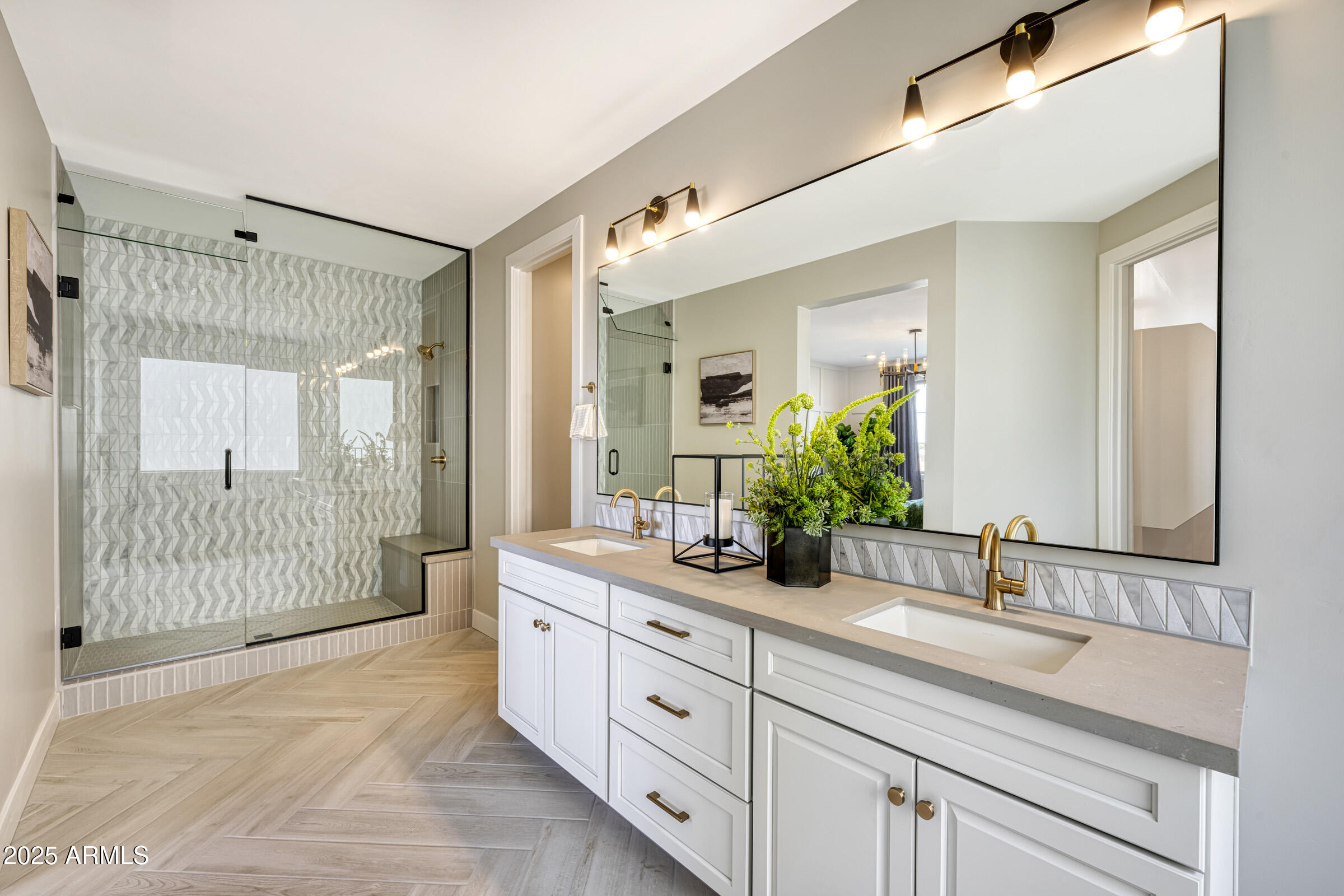 1526 East Coconino Way Gilbert, AZ 85298 - Photo 10 of 15 a spacious bathroom with a double vanity sink mirror and next to a window
