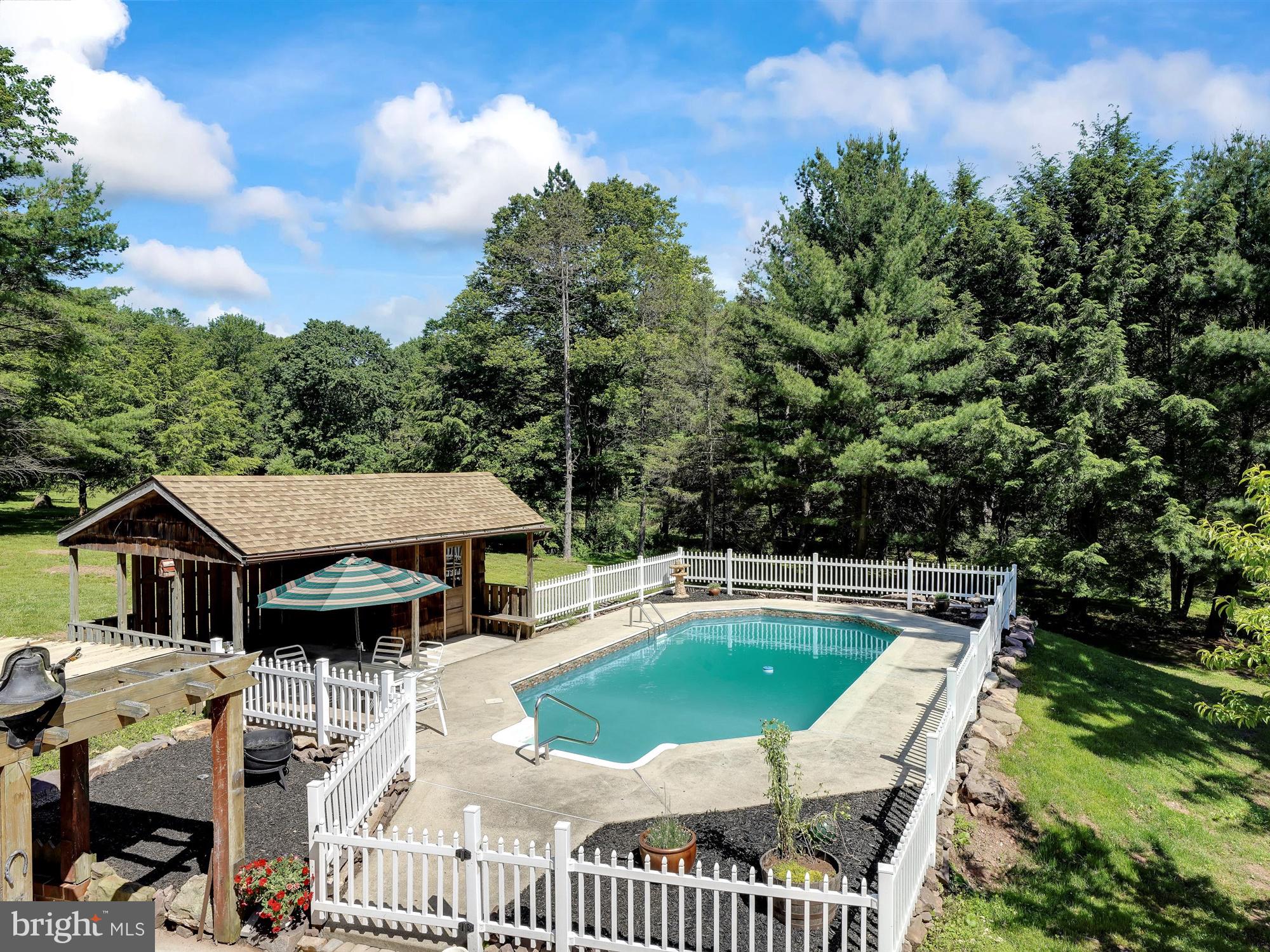 296 Swopes Valley Road Pine Grove, PA 17963 - Photo 39 of 57 POOL W POOL HOUSE + COVERED DINING