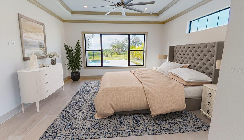 2033 Treasure Lane Punta Gorda, FL 33982 - Photo 21 of 63 a spacious bedroom with a bed and window