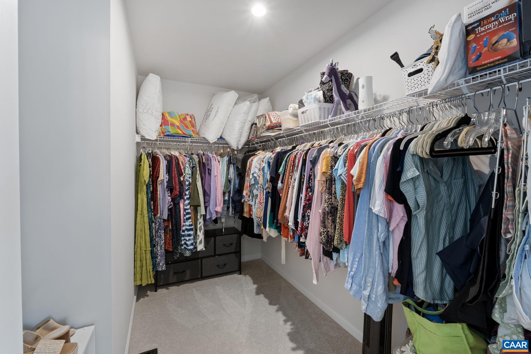 2879 Rambling Brook Lane Crozet, VA 22932 - Photo 28 of 63 a view of walk in closet with clothes and shoes