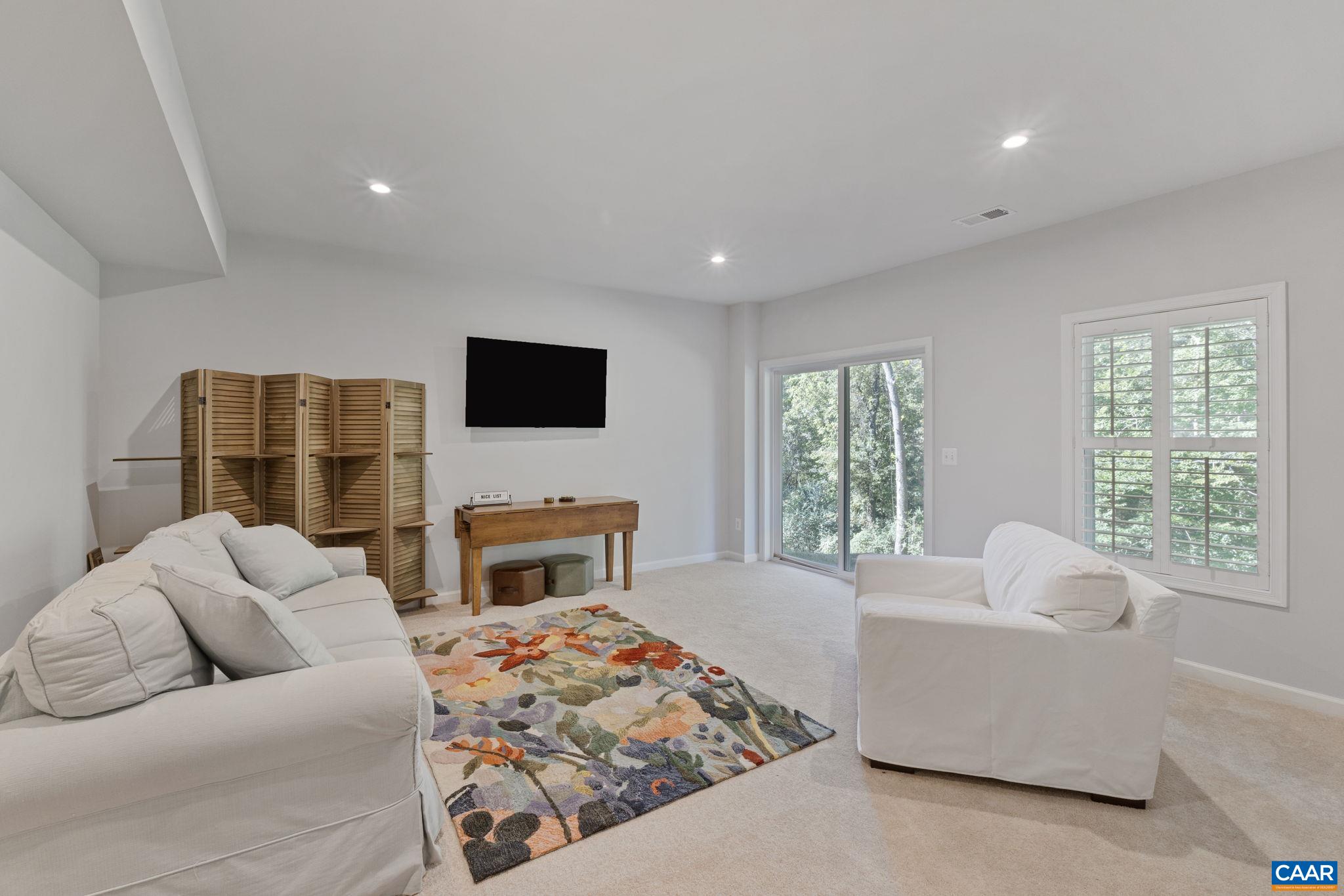 2879 Rambling Brook Lane Crozet, VA 22932 - Photo 34 of 63 a bedroom with furniture and a flat screen tv
