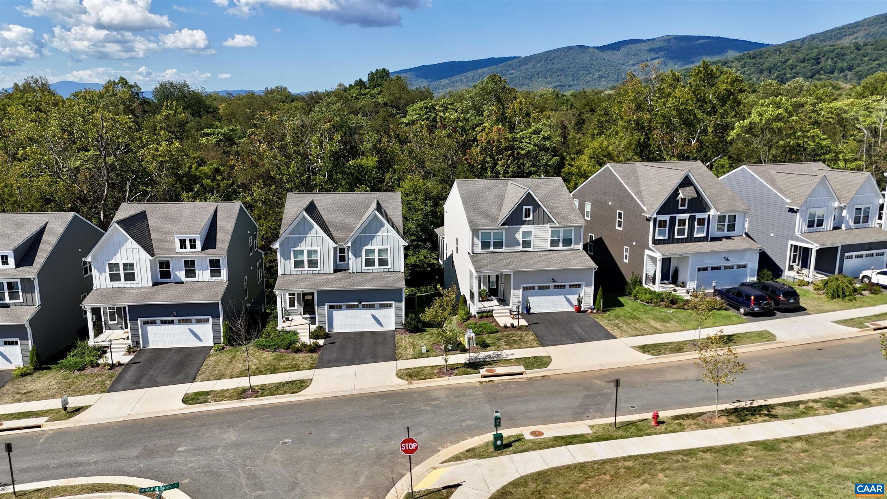 2879 Rambling Brook Lane Crozet, VA 22932 - Photo 57 of 63 an aerial view of residential houses with outdoor space