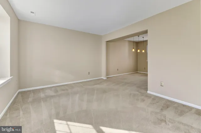 a view of an empty room