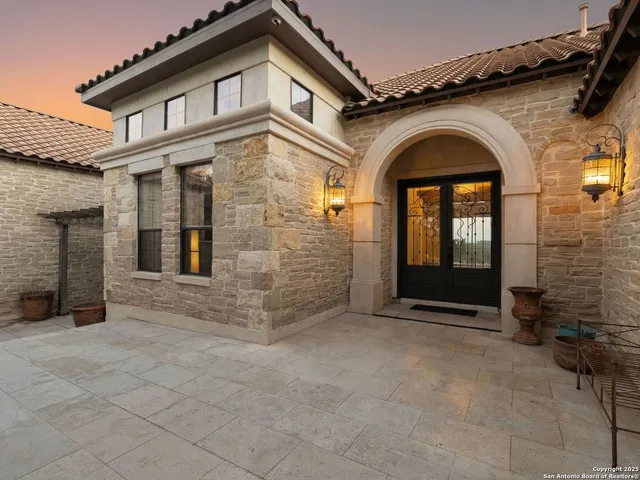 an entrance view of a house