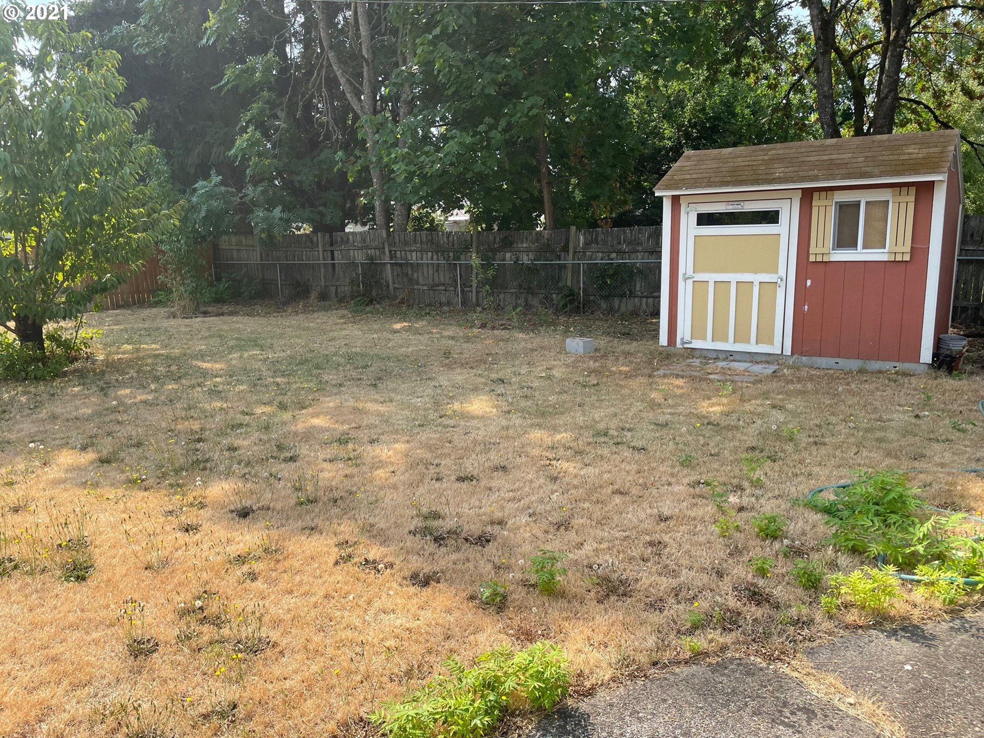 1451 Water Street Springfield, OR 97477 - Photo 21 of 23 a backyard of a house with lots of green space