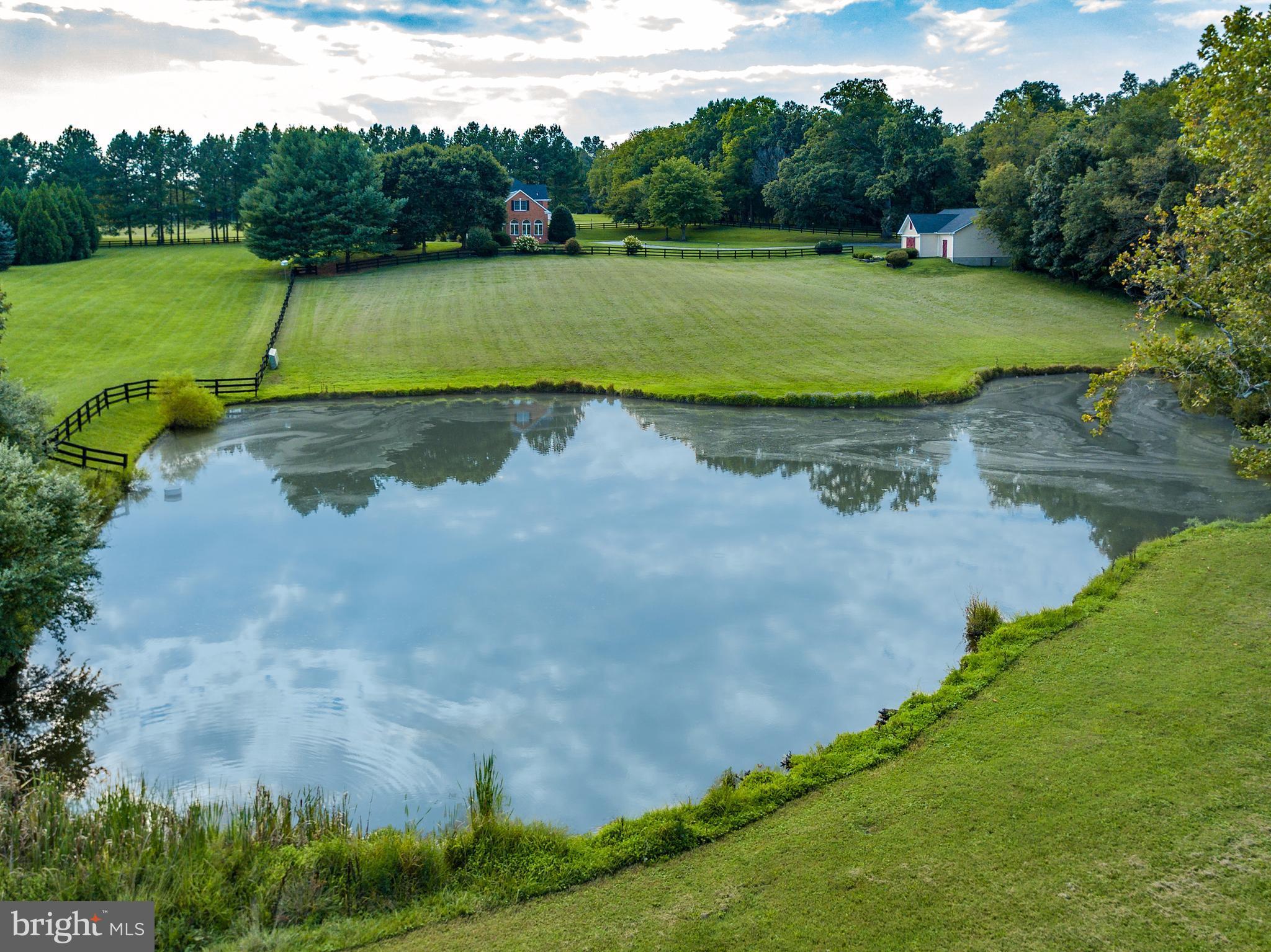20082 Unison Road Round Hill, VA 20141 - Photo 4 of 29 View from Pond toward House and Barn