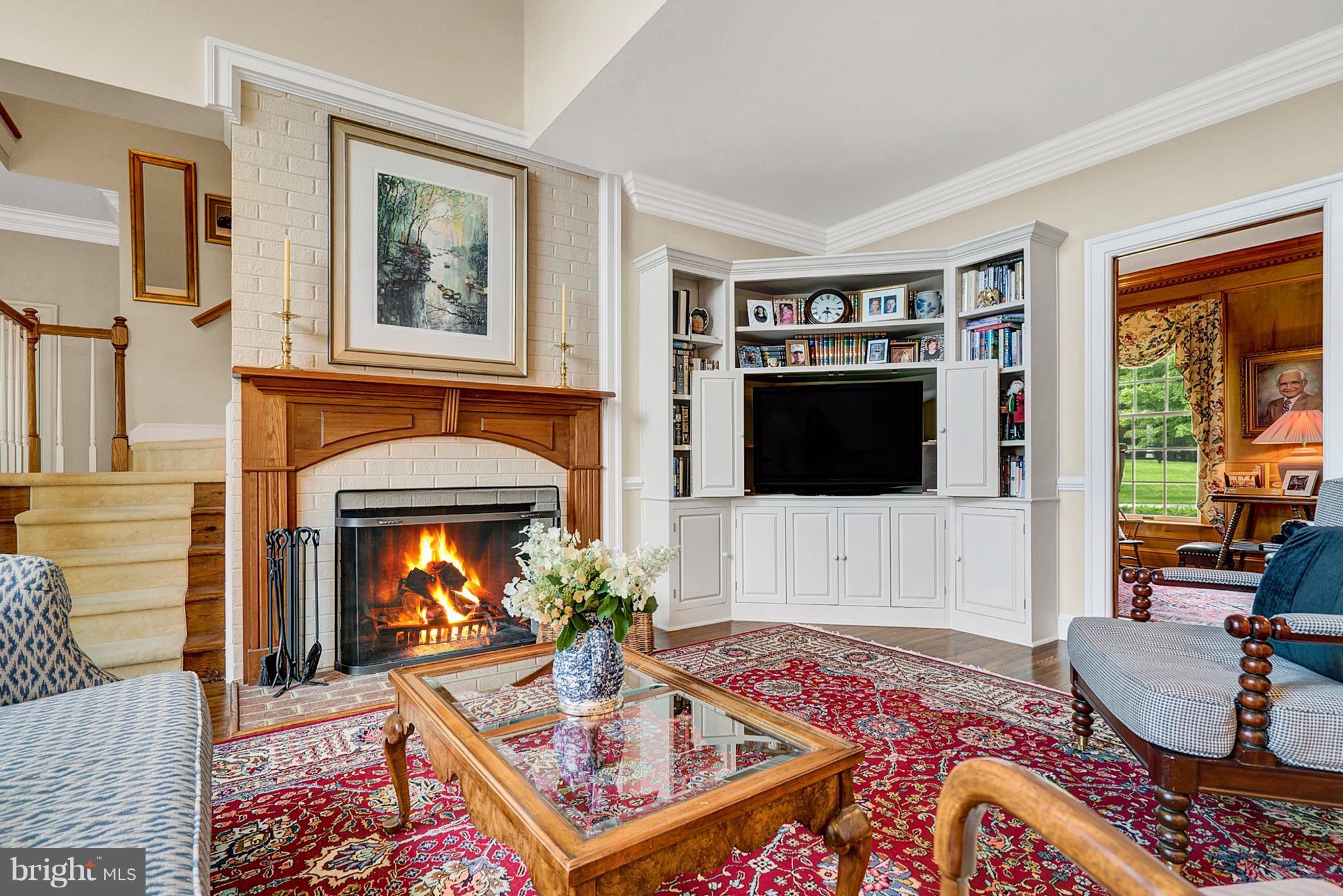 20082 Unison Road Round Hill, VA 20141 - Photo 6 of 29 Family Room with Fireplace and Built Ins