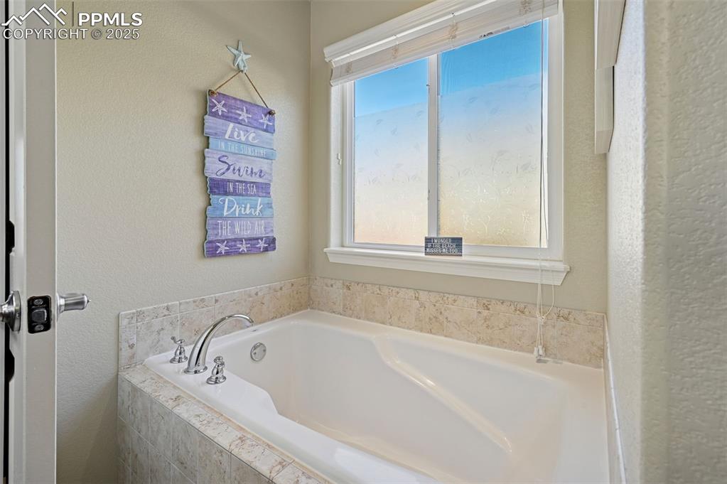 10214 Prairie Ridge Court Peyton, CO 80831 - Photo 21 of 42 a bath tub sitting next to a window