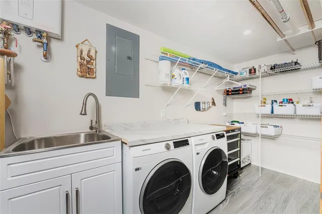 a view of a city with ocean view