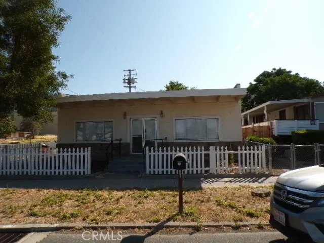 a view of a deck with a chair