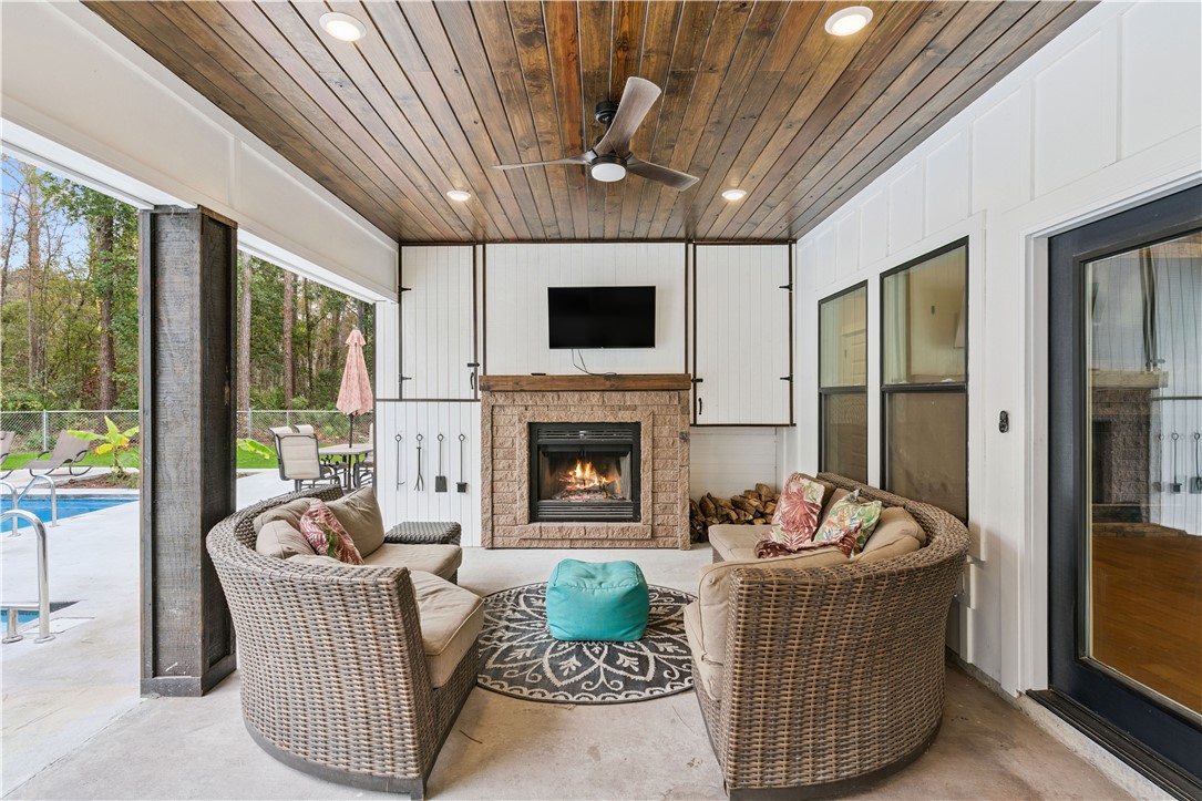 7079 Harrietts Bluff Road Woodbine, GA 31569 - Photo 50 of 62 Covered Patio / entertainment area