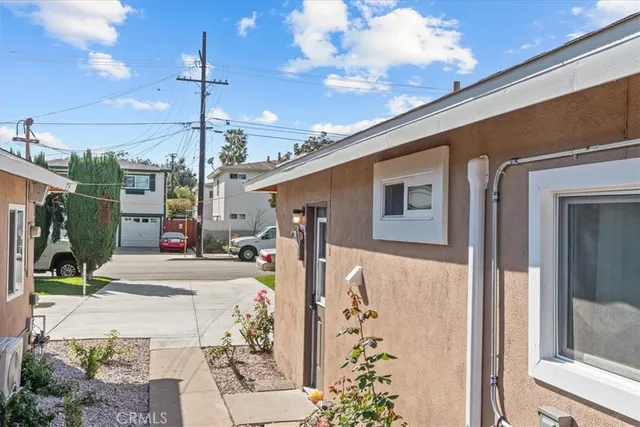 a view of a wooden door
