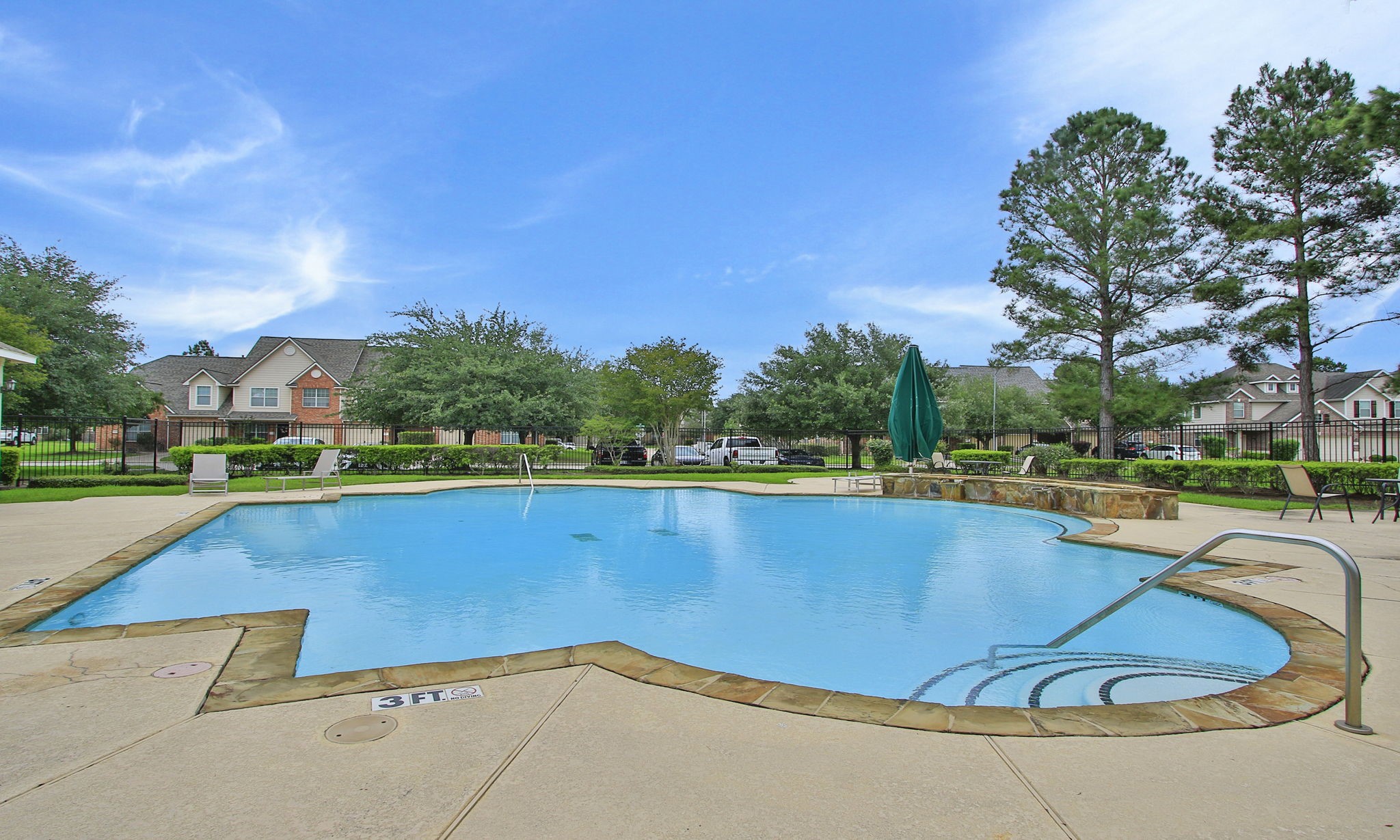 10516 Primo Place Spring, TX 77379 - Photo 24 of 34 Double safety steps for entering/exiting the pool. No extra cost for pool usage.