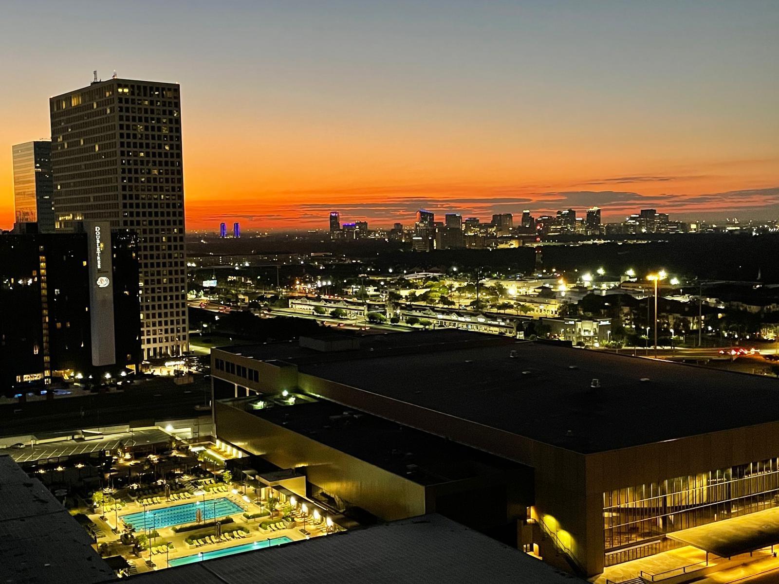 14 Greenway Plaza, Unit 23N Houston, TX 77046 - Photo 22 of 26 a city view from a terrace