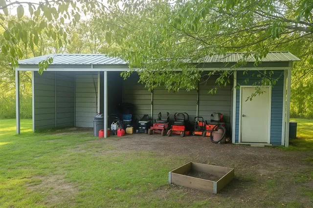 a view of an outdoor space and a yard