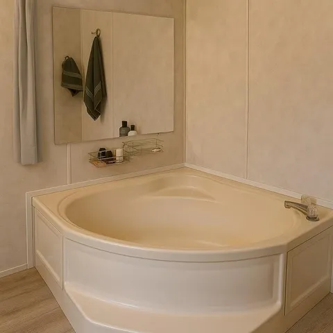 a white toilet sitting next to a bathroom sink