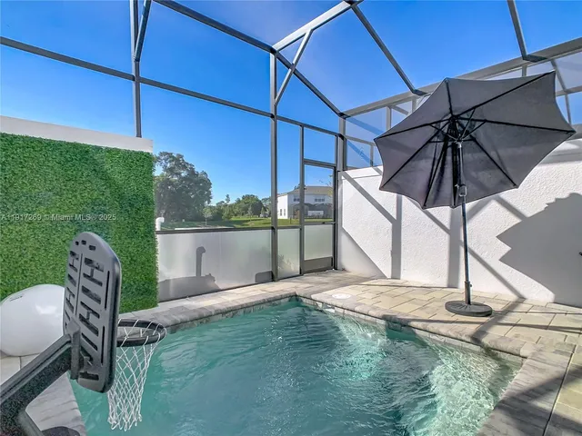 a view of a porch with furniture