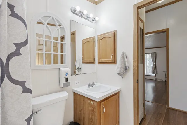 wooden floor in an empty room