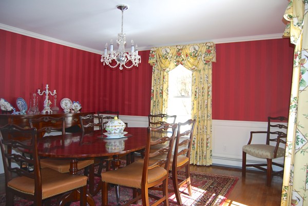 11 Pond Street Dover, MA 02030 - Photo 5 of 12 a view of a dining room with furniture and chandelier