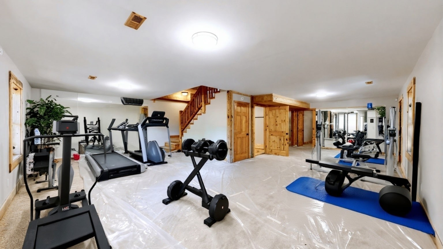 256 Vista Vue Trail Pelham, TN 37366 - Photo 55 of 67 a view of a room with gym equipment