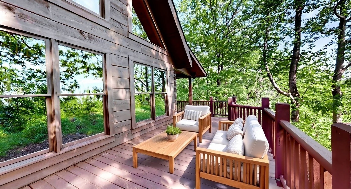 256 Vista Vue Trail Pelham, TN 37366 - Photo 59 of 67 a view of deck with furniture and trees around