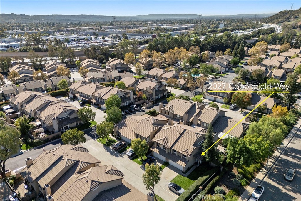 2027 Cobblefield Way Glendora, CA 91740 - Photo 33 of 34 an aerial view of residential houses with outdoor space