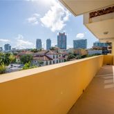 a view of a living room with a swimming pool