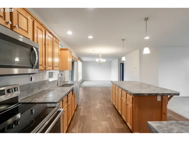 a view interior of the house and chandelier fan