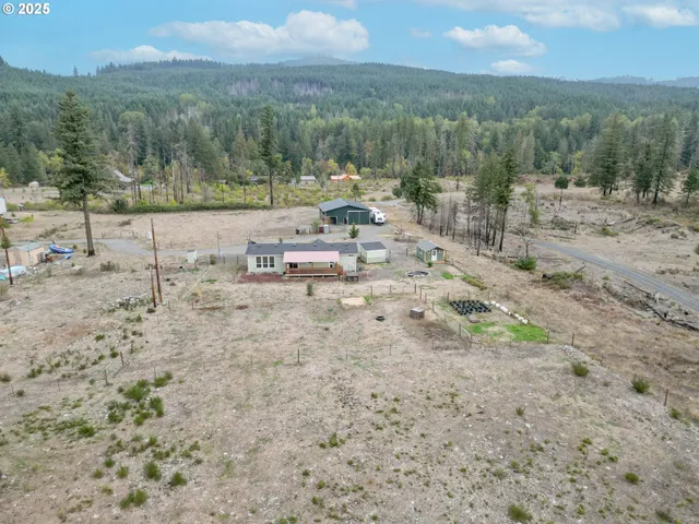 a view of an empty room with racks on the wall